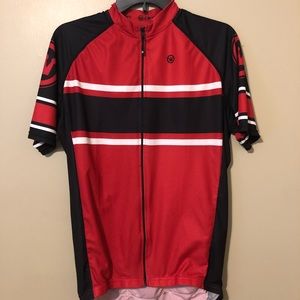 Canari Red and Black Cycling Jersey- Size Medium